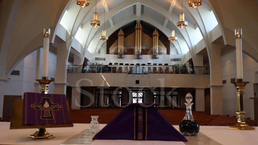 Organ pipes - Lenten Altar