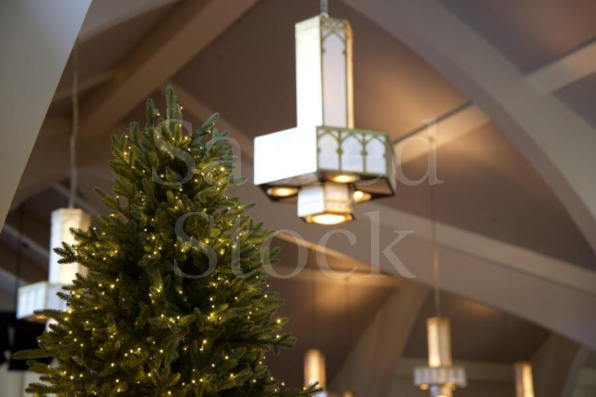 Christmas Tree with Chandelier