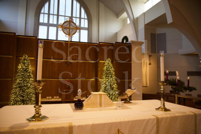 Christmas Altar with Eucharist